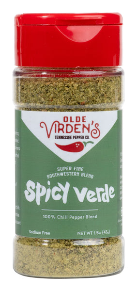 Olde Virden's Spicy Verde Fine Grind 1.5 oz. Bottle